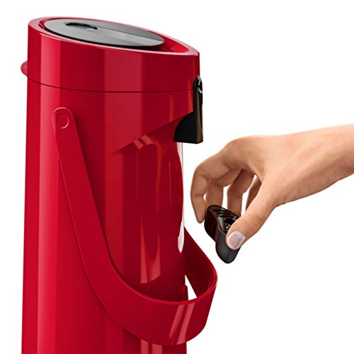 Tefal Pump Vacuum Jug Flask Ponza 1.9L Red Flask Insulated With Inner Glass K3140314 9 Tefal Pump Vacuum Jug Flask Ponza 1.9L Red Flask Insulated With Inner Glass K3140314