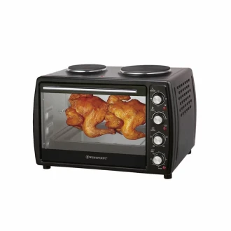 Westpoint Mini Oven 45L 2 Hotplate + Grill + Turnspit Black WOY-45215.4