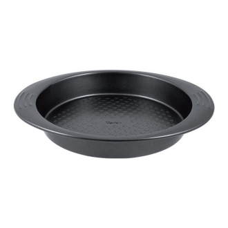 Tefal Easy Grip Baking Mold Round Cake Pan 23 CM Carbon Steel Easy Handling Large Handles Non-Stick Coating Easy Release Easy Cleaning Dark Grey J1629645