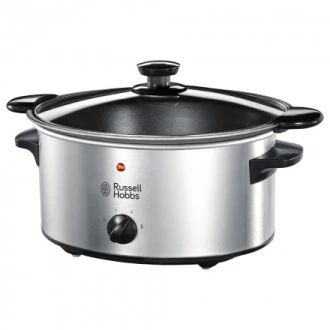 Kenwood Slow Cooker 6.5L Slow Rice Cooker with 3 Heat Settings (Low High & Warm) Preserves Flavour Herbs & Spices are Absorbed Well Meat Becomes Extremely Tender SCM70.000SS