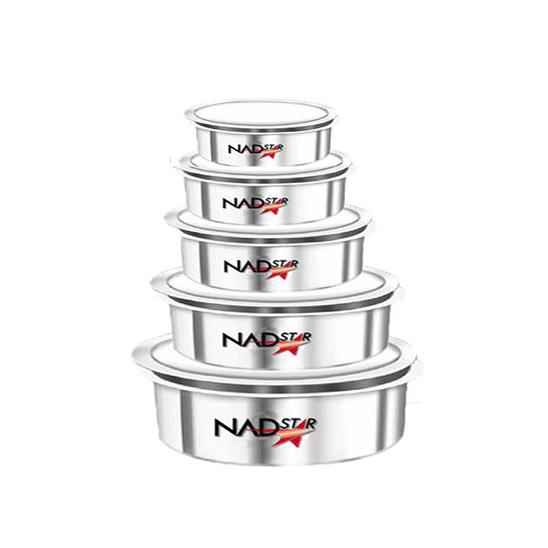 Nadstar Aluminum Sufuria 5Pcs With Lid 19-20-21-22-23 Cookware Set Tope Cooking Pot With Lid For Commercial Use - Kitchen Heavy Duty 1 Nadstar Aluminum Sufuria 5Pcs With Lid 19-20-21-22-23 Cookware Set Tope Cooking Pot With Lid For Commercial Use - Kitchen Heavy Duty