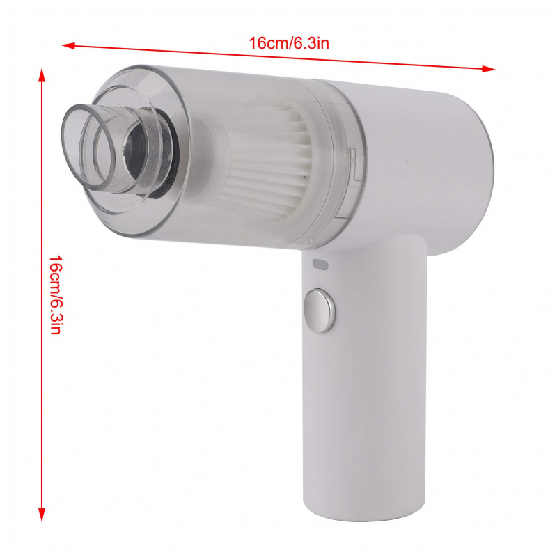Mini Handheld Vacuum Cleaner Automatic Rechargeable For Dust Dirt For Daily Use White 5 Mini Handheld Vacuum Cleaner Automatic Rechargeable For Dust Dirt For Daily Use White