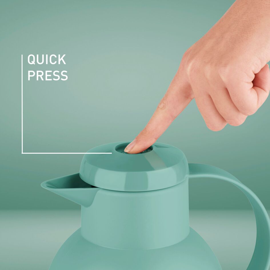 Tefal Samba Jug 1 Liter Green Isothermal Jug Translucent Vacuum Flask Plastic-Polypropylenex (Pp) Glass Liner F4010210 9 Tefal Samba Jug 1 Liter Green Isothermal Jug Translucent Vacuum Flask Plastic-Polypropylenex (Pp) Glass Liner F4010210