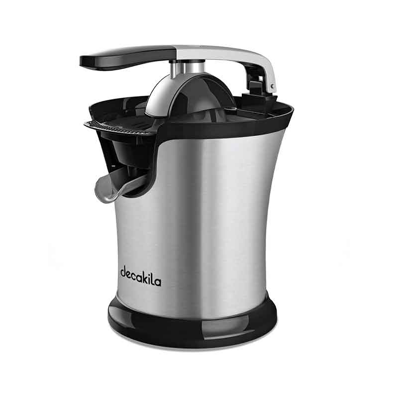Decakila Citrus Juicer 160W Stainless Steel Double Cone Anti Drip Removable Filter Basket Bpa Free Orange Squeezer Citrus Press Kejc008B 1 Decakila Citrus Juicer 160W Stainless Steel Double Cone Anti Drip Removable Filter Basket Bpa Free Orange Squeezer Citrus Press Kejc008B
