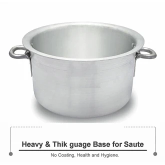 Nadstar Aluminium Sufuria 430L with Lid & Handle 57KG Gauge 5G 5.40MM Aluminium Tapela Patila with Handles Commercial Tope No.80