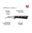 Tefal Ingenio Ice Paring Knife 7cm Ice Force Technology German Stainless Steel Brushed Stainless Steel Black 27.5 x 6 x 2 CM K2321214