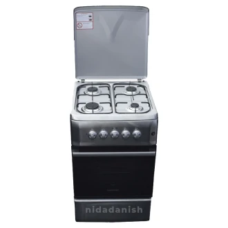 Westpoint Cooker 50x55cm 4 Gas Burners with Gas Oven Auto Ignition Black WCER5540G3N