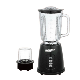Kodtec Blender 1.5L Glass Jar & 50gm Mill Glass Jar 400W without Filter KT-3028BL