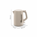 Tefal Morning Cordless Kettle 1.7L 2400W with Removable Washable Filter 360° Rotational Base One-Cup Indicator White KO2M0B27