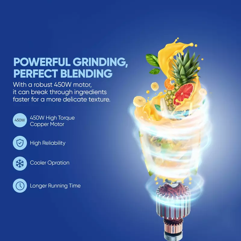 Nikai Blender 1.5L 450W 2 In 1 Unbreakable Pc Jar 3 Speeds Stainless Blades Easy To Clean Detachable Parts Perfect For Blending And Grinding - Nb2511Ax 3 Nikai Blender 1.5L 450W 2 In 1 Unbreakable Pc Jar 3 Speeds Stainless Blades Easy To Clean Detachable Parts Perfect For Blending And Grinding - Nb2511Ax