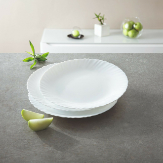 Luminarc Feston White Dinner Plate 25cm 6pcs P4082