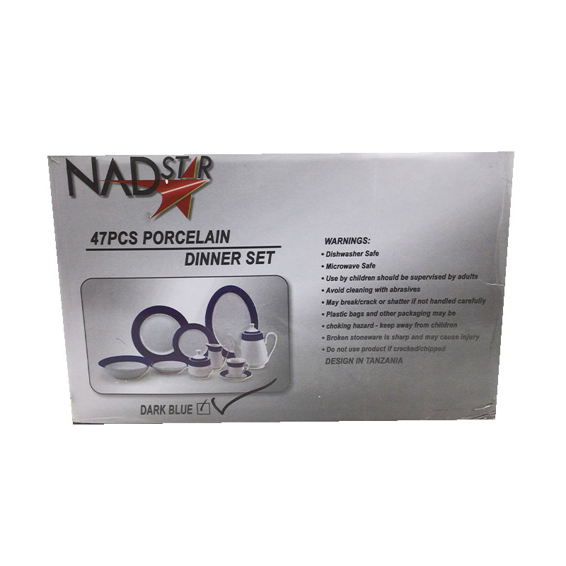Nadstar Dinner Set 47Pcs Porcelain Gray Rspd004 3 Nadstar Dinner Set 47Pcs Porcelain Gray Rspd004