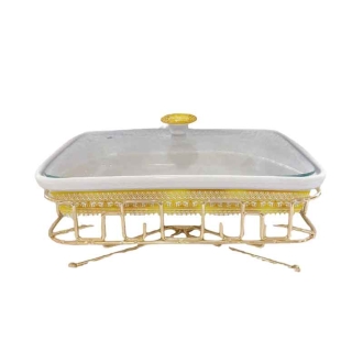 Nadstar Chafing Dish for Buffet Stoves Made of Ceramic Soup Pot Porcelain Food Serving 116-115