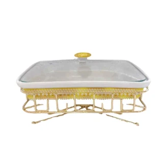Nadstar Chafing Dish for Buffet Stoves Made of Ceramic Soup Pot Porcelain Food Serving 116-115