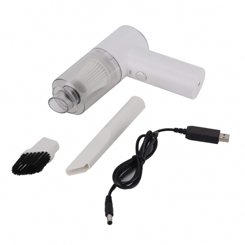 Mini Handheld Vacuum Cleaner Automatic Rechargeable For Dust Dirt For Daily Use White 8 Mini Handheld Vacuum Cleaner Automatic Rechargeable For Dust Dirt For Daily Use White