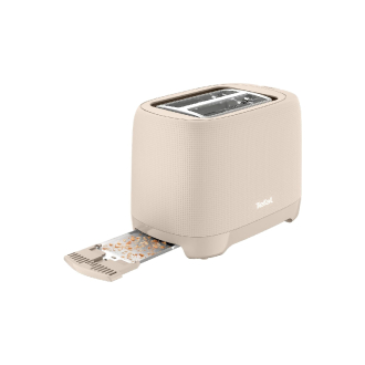 Tefal Morning 2 Slot Toaster 850W with Bun Warmer 7 Browning Levels Stop Function Plastic Body TT2M1B27