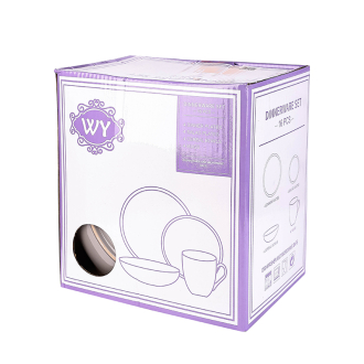 Nadstar Dinner Set 16pcs Porcelain Mug 4pcs  Plate 4pcs  Bowl 4pcs  Soup Plate 4pcs 2023024