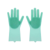 Silicone Hand Gloves Reusable Heat Resistant for Kitchen Bathroom Dishwashing Pet Grooming Car Washing 1 Pair