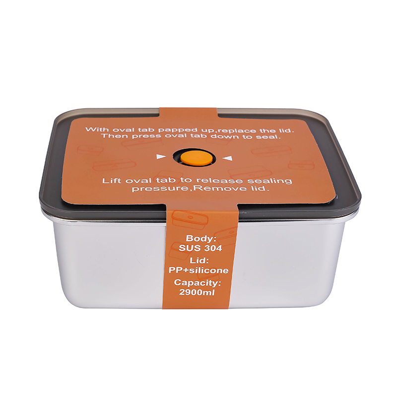 Nadstar Stainless Steel Food Storage 2900Ml Eco-Friendly Lunchbox Compartments Stainless Steel Take Away Sp0574 1 Nadstar Stainless Steel Food Storage 2900Ml Eco-Friendly Lunchbox Compartments Stainless Steel Take Away Sp0574