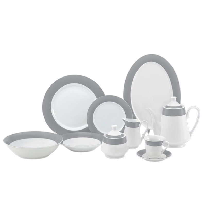 Nadstar Dinner Set 47Pcs Porcelain Gray Rspd004 1 Nadstar Dinner Set 47Pcs Porcelain Gray Rspd004