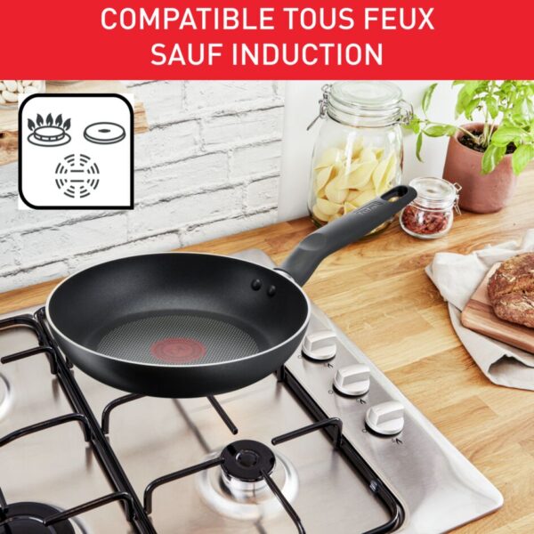 Tefal Super Cook Frypan 32Cm Non Stick Thermo Signal 100% Safe Frying Pan Black Aluminium B4590884