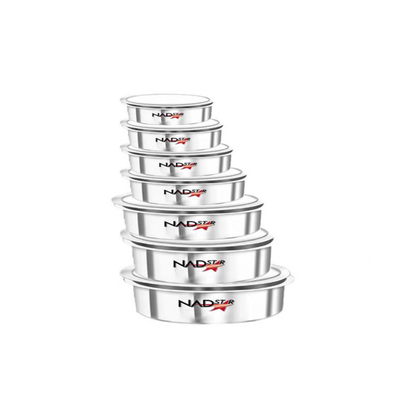 Nadstar Aluminium Sufuria 7Pcs No Lid 24-25-26-27-28-29-30 Cookware Set Tope Cooking Pot For Commercial Use - Kitchen Heavy Duty 1 Nadstar Aluminium Sufuria 7Pcs No Lid 24-25-26-27-28-29-30 Cookware Set Tope Cooking Pot For Commercial Use - Kitchen Heavy Duty