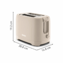 Tefal Morning 2 Slot Toaster 850W with Bun Warmer 7 Browning Levels Stop Function Plastic Body TT2M1B27