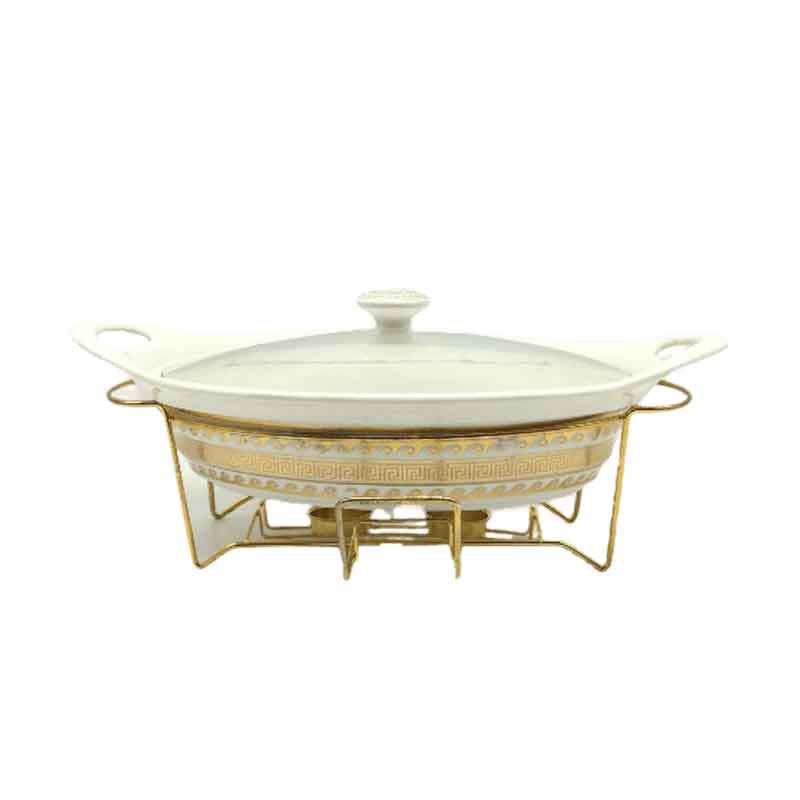 Nadstar Chafing Dish For Buffet Stoves Made Of Ceramic Soup Pot Porcelain Food Serving 735-116 1 Nadstar Chafing Dish For Buffet Stoves Made Of Ceramic Soup Pot Porcelain Food Serving 735-116