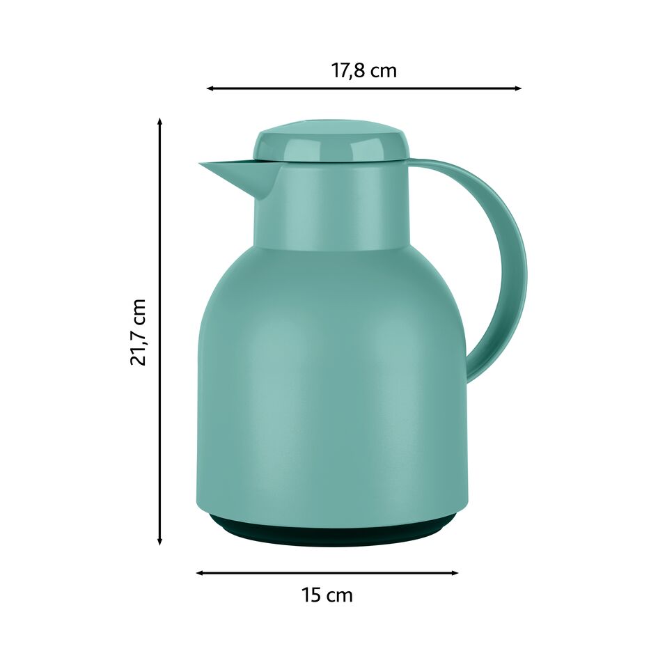 Tefal Samba Jug 1 Liter Green Isothermal Jug Translucent Vacuum Flask Plastic-Polypropylenex (Pp) Glass Liner F4010210 5 Tefal Samba Jug 1 Liter Green Isothermal Jug Translucent Vacuum Flask Plastic-Polypropylenex (Pp) Glass Liner F4010210