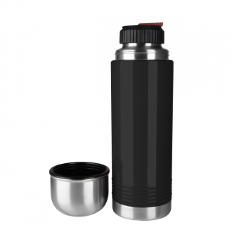 Tefal Senator Vacuum Flask 1L Thermal Bottle Stainless Steel Black Thermal Bottle Break Proof Thermos Insulated Vacuum Flask K3064414