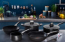 Tefal Unlimited Pancake Pan 25cm All Hobs Titanium Non Stick Anti Scratch Safe Non Stick G6 Unlimited Round Saucepan With Pouring Edge Pan Cast Aluminum G2553802
