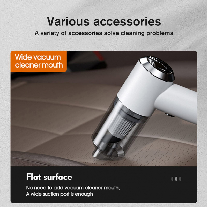 Mini Handheld Vacuum Cleaner Automatic Rechargeable For Dust Dirt For Daily Use White 6 Mini Handheld Vacuum Cleaner Automatic Rechargeable For Dust Dirt For Daily Use White