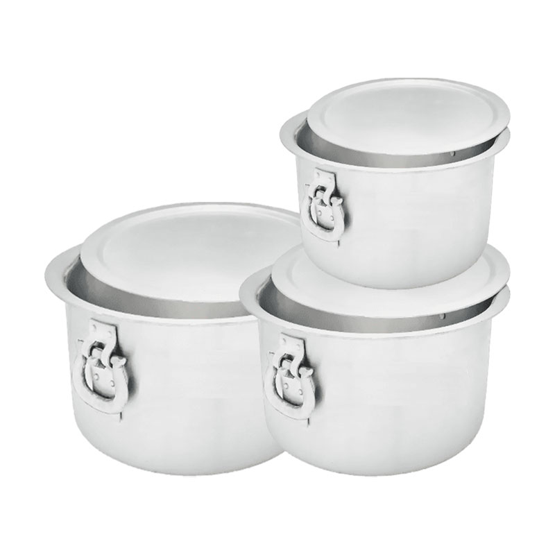 Nadstar Aluminium Sufuria 3Pcs With Lid &Amp; Handle 230L 275L 325L Cookware Set Tope Cooking Pot For Commercial Use - Gauge 6 &Amp; 5 Kitchen Heavy Duty Tapela 1 Nadstar Aluminium Sufuria 3Pcs With Lid &Amp; Handle 230L 275L 325L Cookware Set Tope Cooking Pot For Commercial Use - Gauge 6 &Amp; 5 Kitchen Heavy Duty Tapela