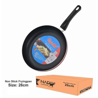 Nadstar Frypan 26CM Nonstick Interior For Low Fat Healthy Cooking Stainless Steel Fitting Extra Heavy Ceramic Gas  Electric & Hob FP26