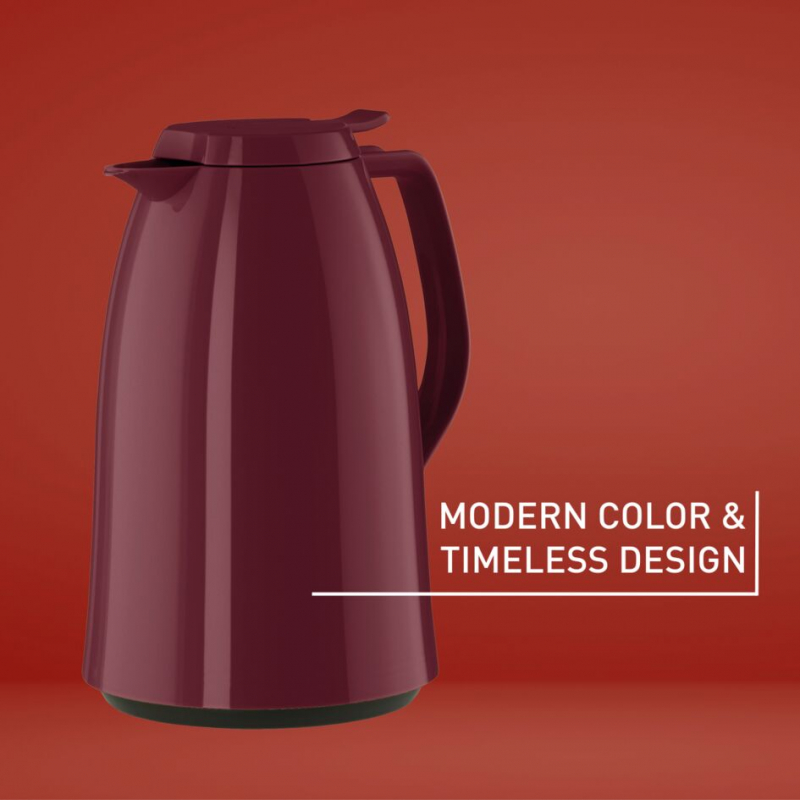 Tefal Mambo Jug Red 1 Liter Insulated Thermos Vacuum Flask Plastic-Polypropylenex (Pp) Glass Liner K3039112 5 Tefal Mambo Jug Red 1 Liter Insulated Thermos Vacuum Flask Plastic-Polypropylenex (Pp) Glass Liner K3039112