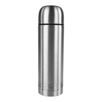 Tefal Senator Thermal Bottle 0.7L Stainless Steel Silver Robust Construction With Double Walled Safe Lock Thermos Insulated Vacuum Flask K3063314
