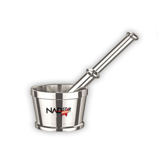 Nadstar Aluminium Kinu No1 Heavy Stainless Steel Mortar and Pestle Set/Khalbatta/Spice Mixer for Kitchen