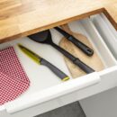 Tefal Fresh Kitchen Santoku Knife With Cover 12cm Titanium Non Stick Coating Ideal For Slicing & Chopping All Types of Food High Performance Stainless Steel K1220104