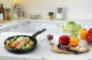 Tefal Unlimited Grill Pan 26x26CM Titanium Non Stick Anti Scratch Safe Non Stick G6 Unlimited Round Grillpan With Pouring Edge Frying Pan Black Cast Aluminum E2294074