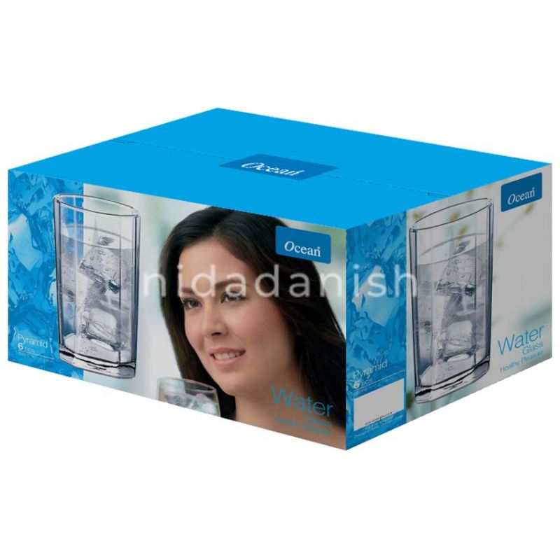 Ocean Glass 6Pcs Pyramid 300Ml 5B0231006G0000 2 Ocean Glass 6Pcs Pyramid 300Ml 5B0231006G0000