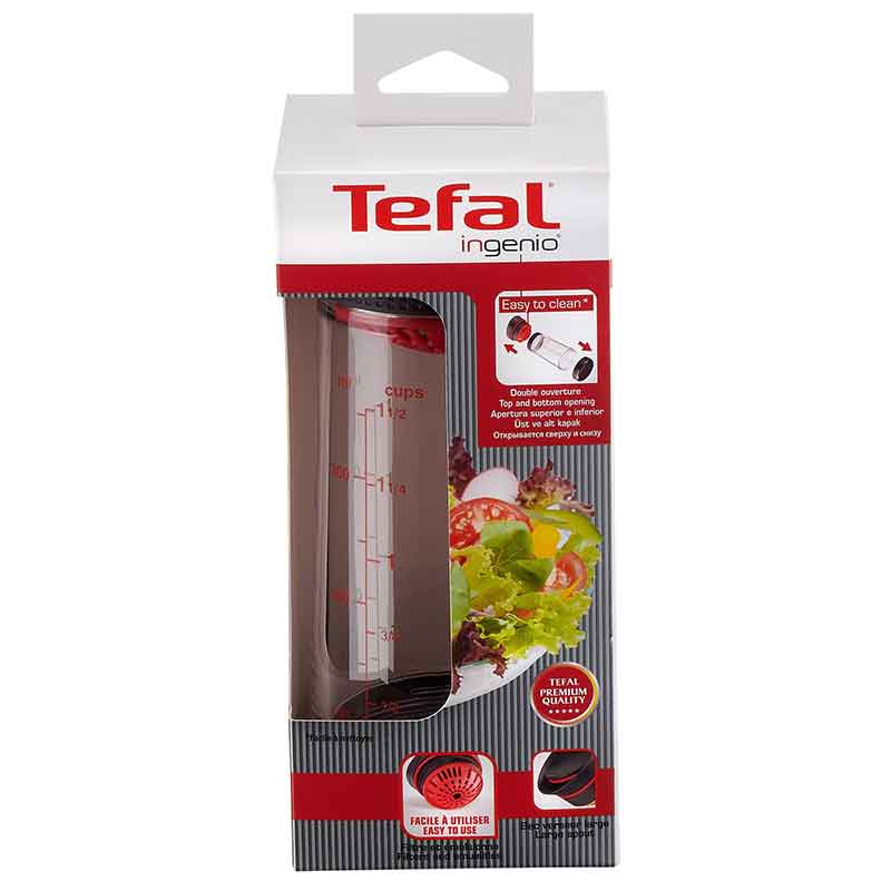 Tefal Ingenio Oil Bottle Salad Dressing Shaker Glass Bottle Vinaigrette Shaker Premium Quality K2073014 4 Tefal Ingenio Oil Bottle Salad Dressing Shaker Glass Bottle Vinaigrette Shaker Premium Quality K2073014