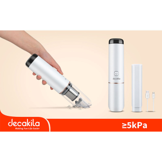 Decakila Portable Vacuum Cleaner 65W w/USB Working Time 15min Mini Hand Held Vacuum Cleaner CMPV001W
