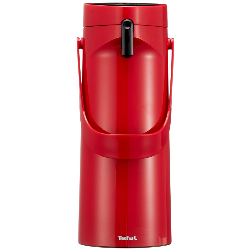 Tefal Pump Vacuum Jug Flask Ponza 1.9L Red Flask Insulated With Inner Glass K3140314 4 Tefal Pump Vacuum Jug Flask Ponza 1.9L Red Flask Insulated With Inner Glass K3140314