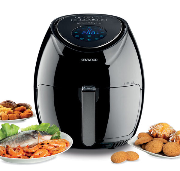 Kenwood Digital Air Fryer 1.7KG 3.8L XL Capacity 1500W with Recipe Book Rapid Hot Air Circulation Technology for Frying Grilling Broiling Roasting Baking and Toasting HFP30.000BK