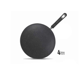 Nadstar Tawa 26CM Nonstick Interior For Low Fat Healthy Cooking 10 Inch Baking Disk xMarble Coating Becolite Suitable For All Source TB26