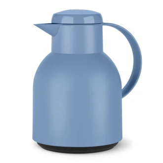 Tefal Samba Jug 1 Liter Blue Isothermal Jug Translucent Vacuum Flask Plastic-Polypropylenex (PP) Glass Liner K3035312 F4010110