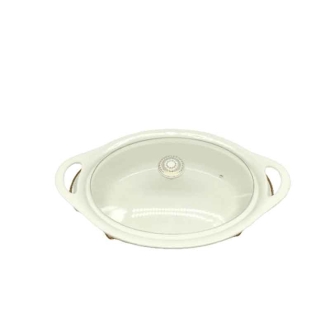 Nadstar Chafing Dish for Buffet Stoves Made of Ceramic Soup Pot Porcelain Food Serving 735-116