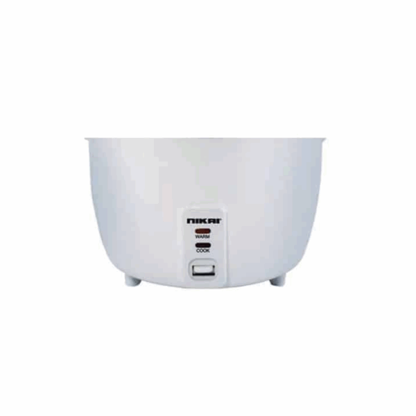 Nikai Rice Cooker 1.8L Nonstick 700W Thermostat Control Detachable Power Cord Non-Stick Teflon Coated Inner Pot Aluminum Steamer Keep Warm Function Nr672N1