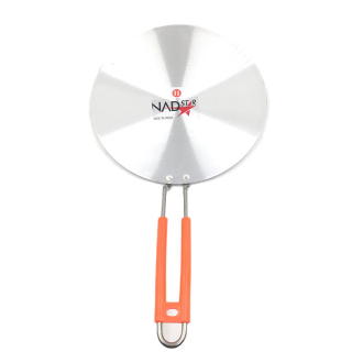 Nadstar Aluminium Tawa 10 Inches No10 Crepe Pan Dosa Pan Pancake Flat Skillet Tawa Griddle 10-Inch With Stay-Cool Handle