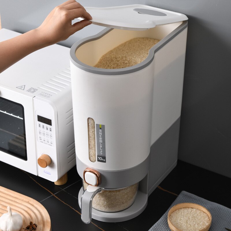 Nadstar Rice Bucket 5Kg Food Grain Storage Container Large Capacity Storage Box 950-2021-5 5 Nadstar Rice Bucket 5Kg Food Grain Storage Container Large Capacity Storage Box 950-2021-5